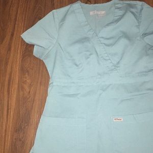 Teal scrub top from greys anatomy
